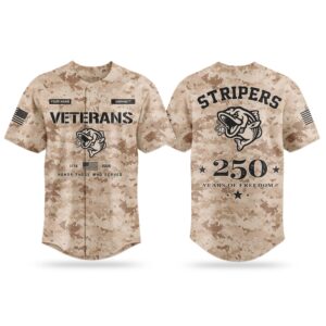 2026 Stripers Veterans Day 250 Years Of Freedom Jersey