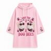 In October We Wear Pink Breast Cancer Awareness Short Sleeve Hoodie