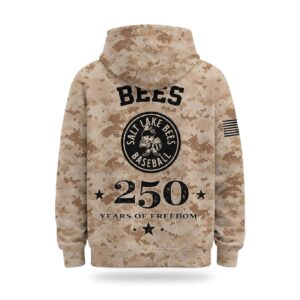 2026 Bees Veterans Day 250 Years Of Freedom Hoodie (2)