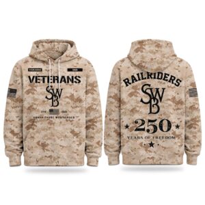 2026 RailRiders Veterans Day 250 Years Of Freedom Hoodie