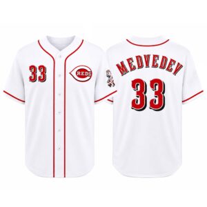 Daniil Medvedev Reds Number 33 Jersey