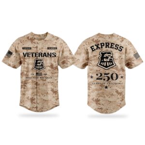 2026 Express Veterans Day 250 Years Of Freedom Jersey