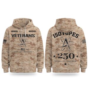2026 Isotopes Veterans Day 250 Years Of Freedom Hoodie
