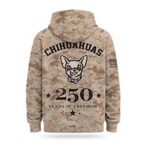 2026 Chihuahuas Veterans Day 250 Years Of Freedom Hoodie (3)