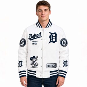 2026 Tigers EST 1901 Plucked Baseball Jacket (2)