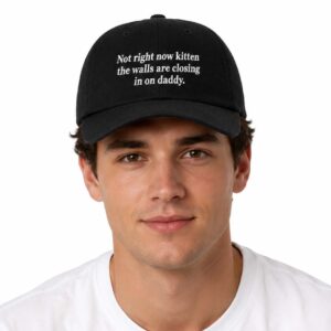 Not Right Now Kitten The Walls Are Closing In On Daddy Hat (2)