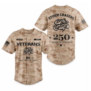 2026 Storm Chasers Veterans Day 250 Years Of Freedom Jersey
