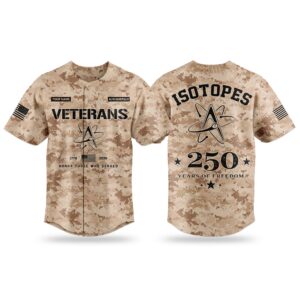2026 Isotopes Veterans Day 250 Years Of Freedom Jersey