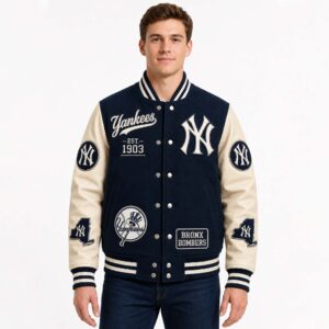 2026 Yankees EST 1903 Plucked Baseball Jacket (3)