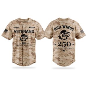 2026 Red Wings Veterans Day 250 Years Of Freedom Jersey