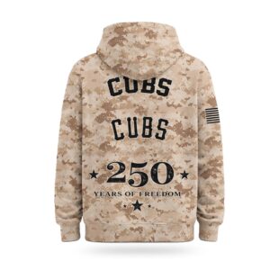 2026 Cubs Veterans Day 250 Years Of Freedom Hoodie (3)