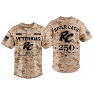 2026 River Cats Veterans Day 250 Years Of Freedom Jersey