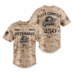 2026 City Comets Veterans Day 250 Years Of Freedom Jersey