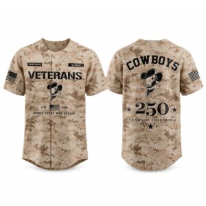 2026 Cowboys Veterans Day 250 Years Of Freedom Jersey