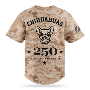 2026 Chihuahuas Veterans Day 250 Years Of Freedom Jersey (3)