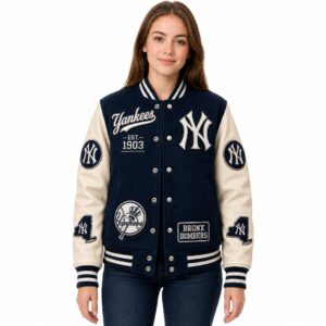 2026 Yankees EST 1903 Plucked Baseball Jacket (2)