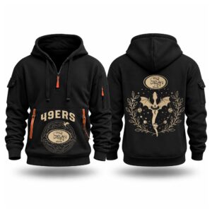 49ers 2026 Fourth Wings Night Quarter Zip Hoodie 2