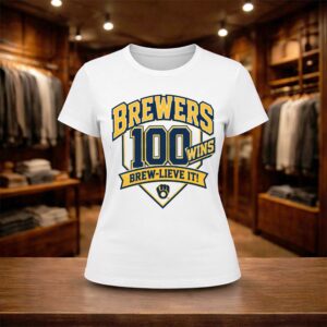 Brewers 100 Wins Brew Lieve It Shirt (2)