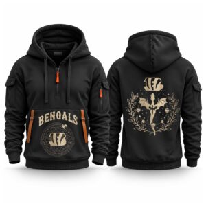 Bengals 2026 Fourth Wings Night Quarter Zip Hoodie 2