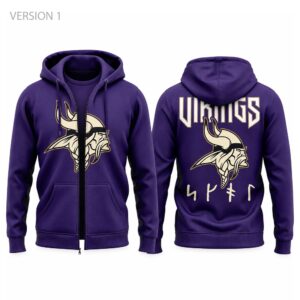 Vikings 2026 Rivalries Heart Of The North Zip Hoodie