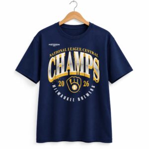 2026 Brewers NL Central Division Champions Locker Room Shirt (2)