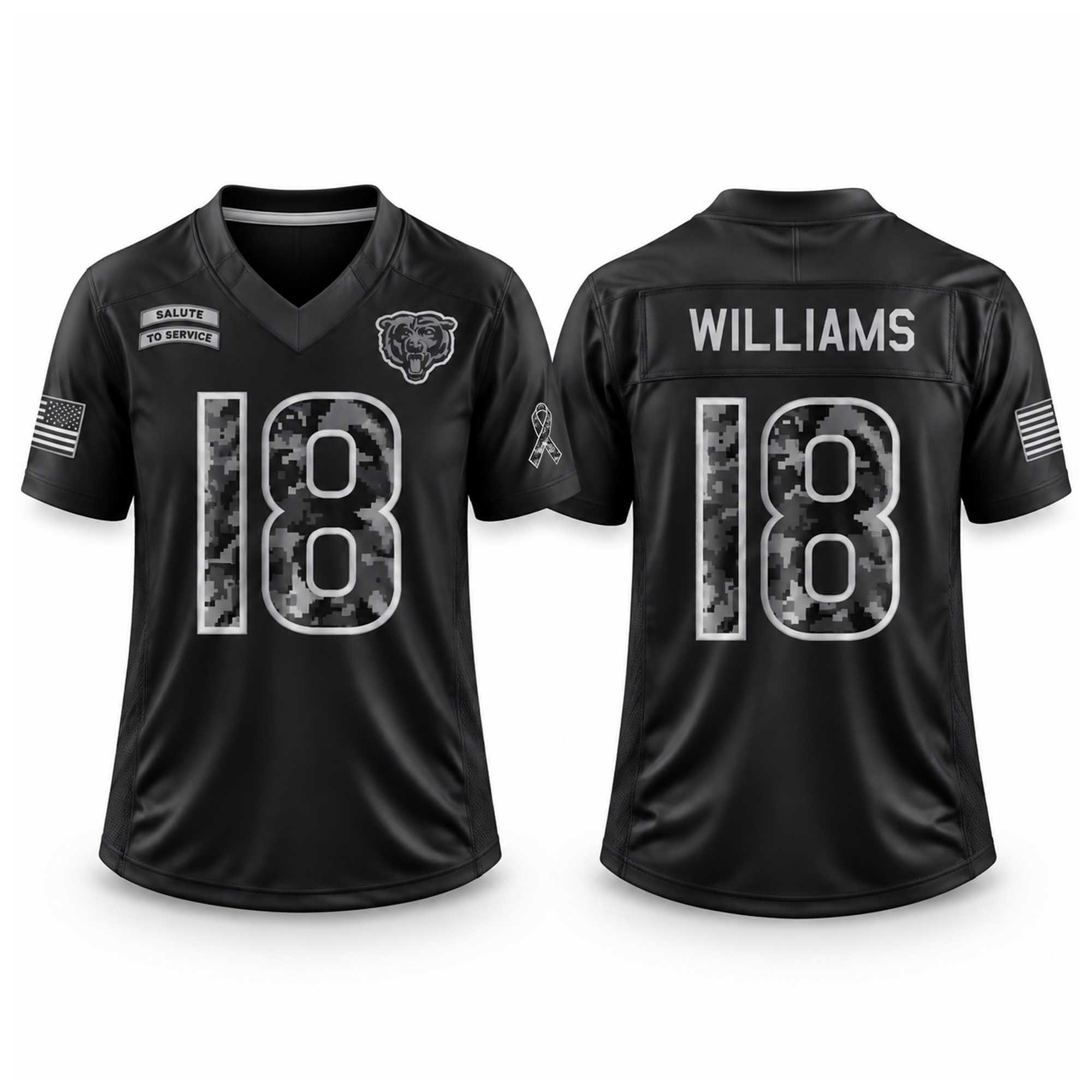 Caleb Williams Bears 2026 Salute To Service Jerseys Caleb Williams Bears 2026 Salute To Service Jerseys