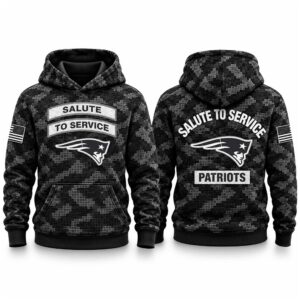 2026 Patriots Salute To Service Black Camo Waffle Hoodie (2)