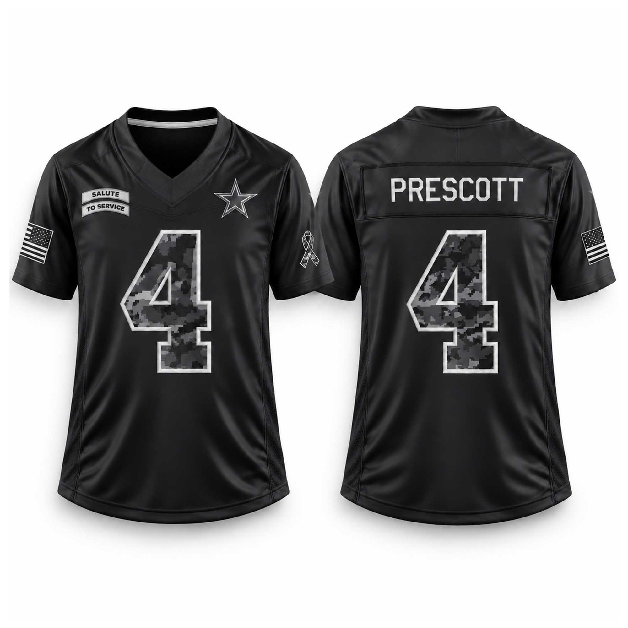 Dak Prescott Cowboys 2026 Salute To Service Jerseys Dak Prescott Cowboys 2026 Salute To Service Jerseys