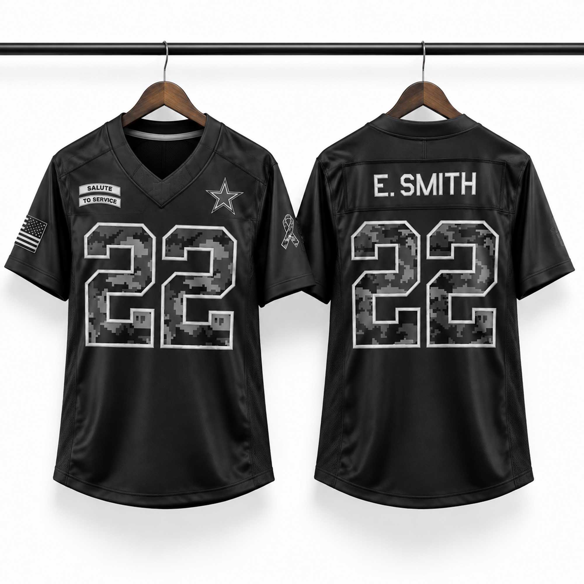Emmitt Smith Cowboys 2026 Salute To Service Jerseys (1) Emmitt Smith Cowboys 2026 Salute To Service Jerseys (1)