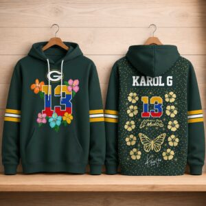 Packers Karol G Viajando Por El Mundo Tropitour 2027 Hoodie (2)