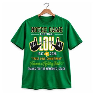 Notre Dame Football Trust, Love, Commitment 1937 2026 Shirt (2)