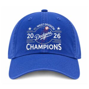 2026 Dodgers NL Central Division Champions Hats (2)