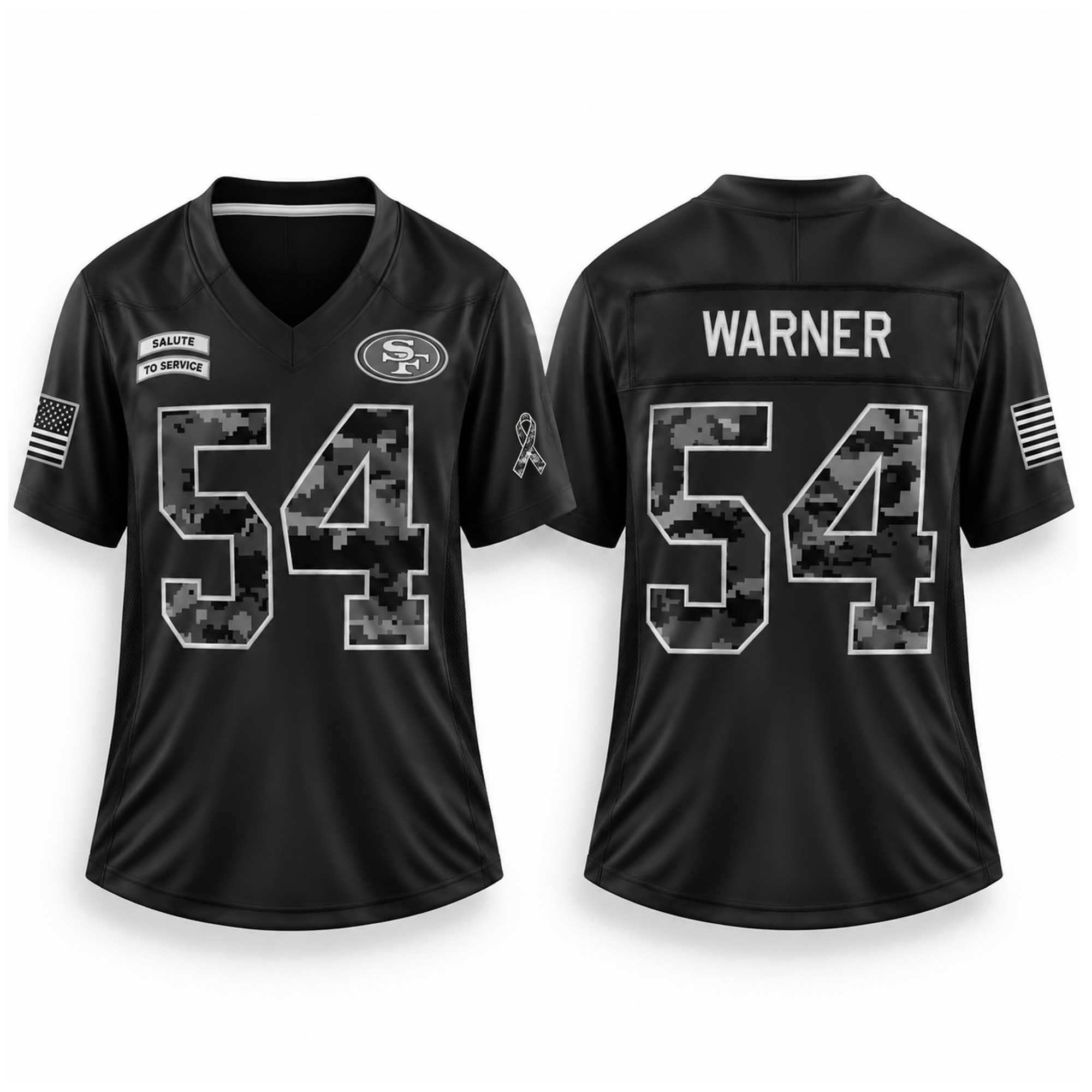 Fred Warner 49ers 2026 Salute To Service Jerseys Fred Warner 49ers 2026 Salute To Service Jerseys