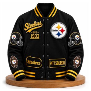 2026 Pittsburgh Steelers EST 1933 Baseball Jacket (1)