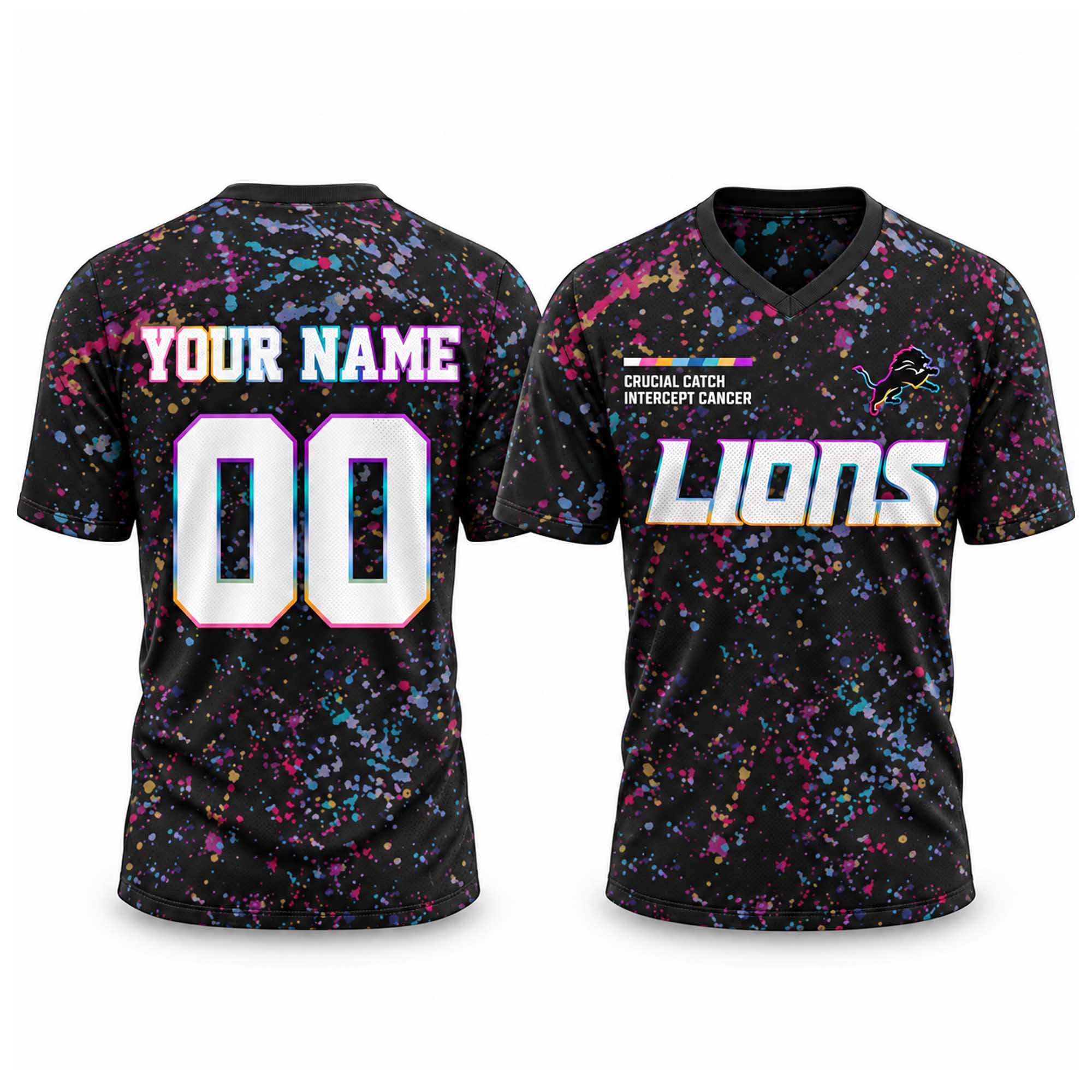 Lions 2026 Crucial Catch Football Jersey Lions 2026 Crucial Catch Football Jersey