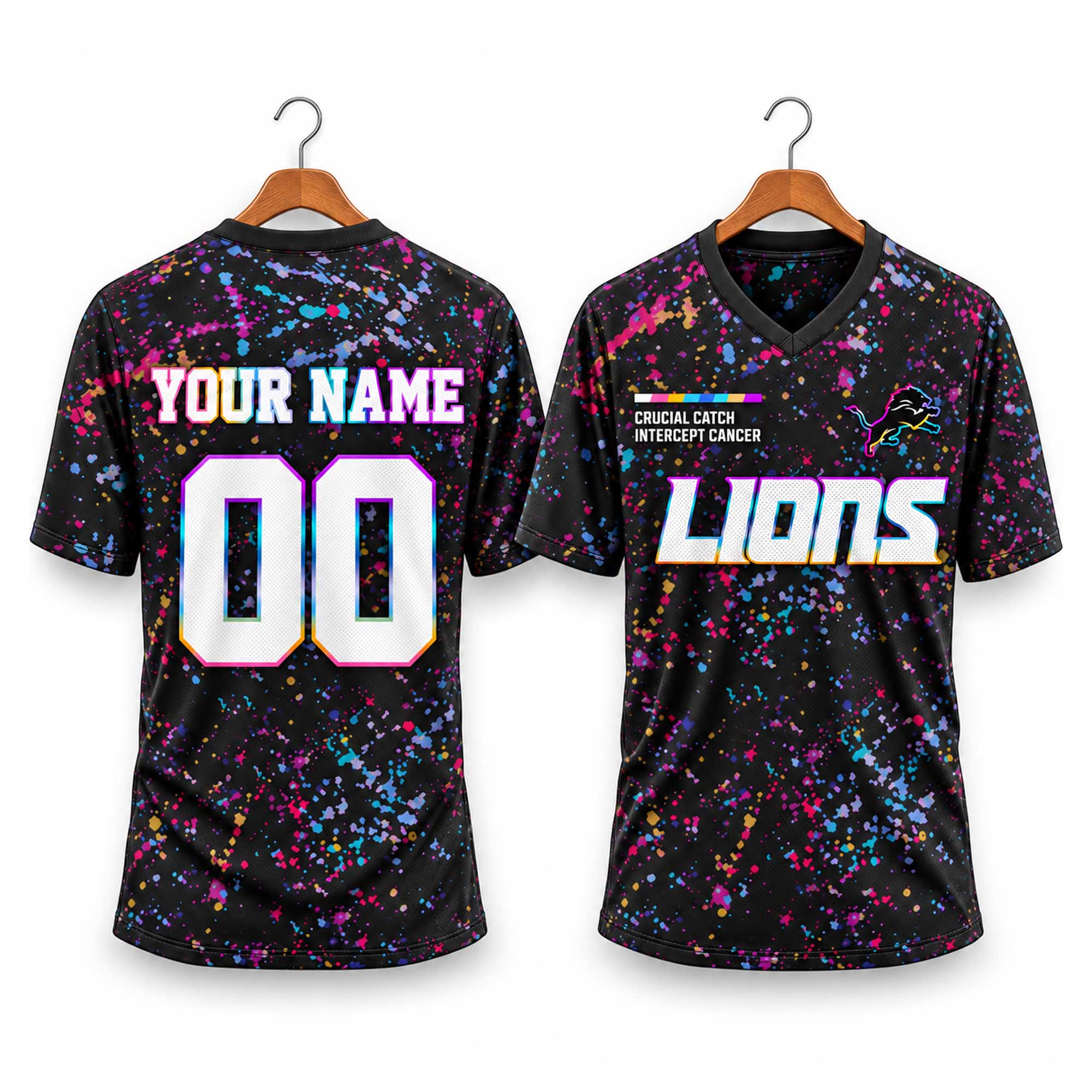 Lions 2026 Crucial Catch Football Jersey (2) Lions 2026 Crucial Catch Football Jersey (2)