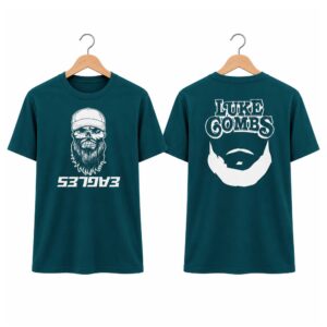 Eagles x Luke Combs Skull Beard Shirt (1)