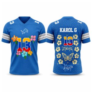 Lions Karol G Viajando Por El Mundo Tropitour 2027 Jersey