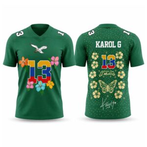 Eagles Karol G Viajando Por El Mundo Tropitour 2027 Jersey