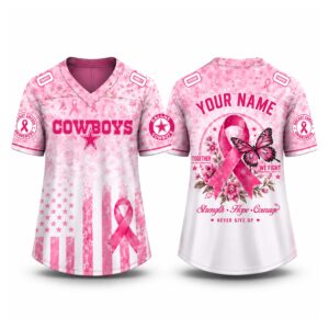 Cowboys 2026 Breast Cancer Awareness Custom Jersey