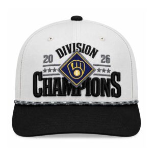 2026 Brewers National League Central Division Champions Locker Room Hat (3)