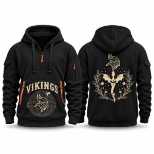 Vikings 2026 Fourth Wings Night Quarter Zip Hoodie (2)