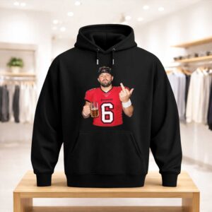 Baker Mayfield Smoking Drinking Beer Middle Finger Shirt (3)