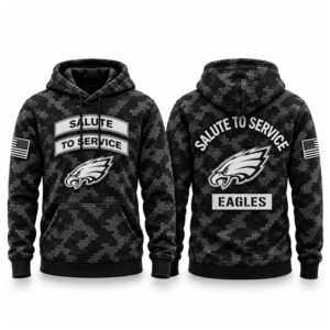 Eagles Salute To Service Black Camo 2026 T Shirt 2