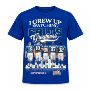 I Grew Up Watching Colts Greatness Shirt