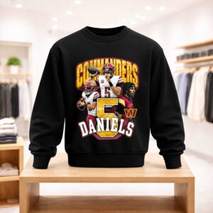 Commanders Rachaad White Jayden Daniels Number 5 Shirt (4)