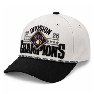 2026 Brewers National League Central Division Champions Locker Room Hat (2)