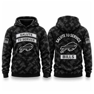 Bills Salute To Service Black Camo 2026 T Shirt 2