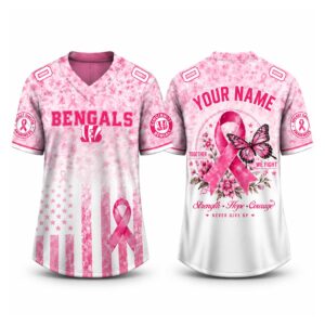 Bengals 2026 Breast Cancer Awareness Custom Jersey