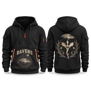 Ravens 2026 Fourth Wings Night Quarter Zip Hoodie